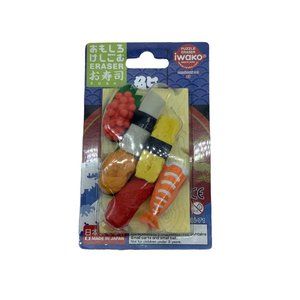 Iwako Sushi Puzzle Eraser NEW Omokeshi Set 03 Made in‎ Japan